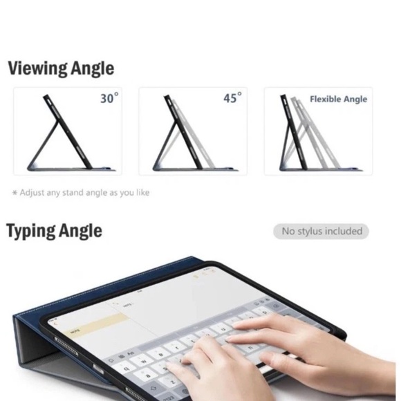 Antbox for iPad Pro 13 Inch Case M4(2024), Built-in Pencil Holder (navy) - Picture 4 of 8